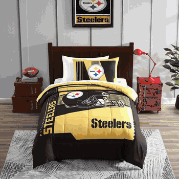 Pittsburgh Steelers Status Bed In A Bag Twin