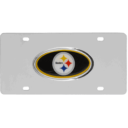 Pittsburgh Steelers Steel License Plate, Dome