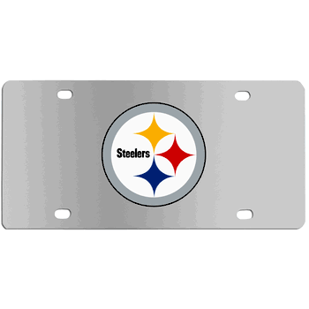 Pittsburgh Steelers Steel License Plate Wall Plaque