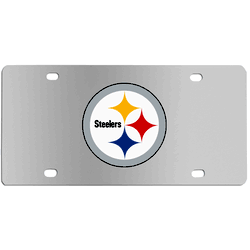 Pittsburgh Steelers Steel License Plate Wall Plaque