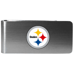 Pittsburgh Steelers Steel Money Clip, Logo