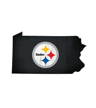 Pittsburgh Steelers Team Color Logo State Sign