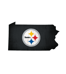 Pittsburgh Steelers Team Color Logo State Sign