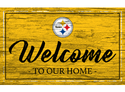 Pittsburgh Steelers Team Color Welcome 11x19 Sign