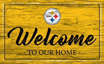 Pittsburgh Steelers Team Color Welcome 11x19 Sign