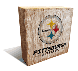 Pittsburgh Steelers Team Logo Block 6X6