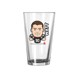 Pittsburgh Steelers TJ Watt Caricature 16oz Pint Glass