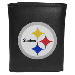Pittsburgh Steelers Tri-fold Wallet Large Logo