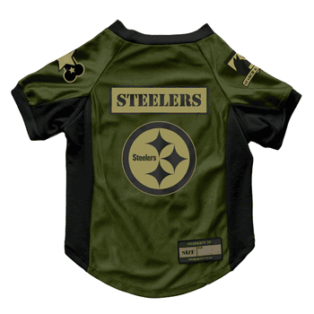 Pittsburgh Steelers Valor Pet Stretch Jersey - Large
