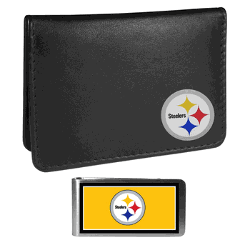 Pittsburgh Steelers Weekend Bi-fold Wallet & Color Money Clip