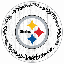 Pittsburgh Steelers Welcome 12in Circle