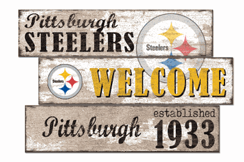 Pittsburgh Steelers Welcome 3 Plank