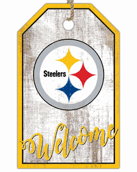 Pittsburgh Steelers Welcome Team Tag 11x19 Sign