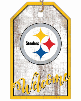 Pittsburgh Steelers Welcome Team Tag 11x19 Sign