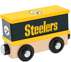 Pittsburgh Steelers Wood Train Box Car