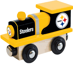 Pittsburgh Steelers Wood Train Engine