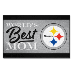Pittsburgh Steelers World's Best Mom Starter Mat Accent Rug - 19in. x 30in.