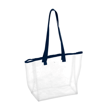 Plain Navy Stadium Clear Bag