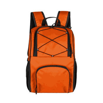 Plain Orange 24 Can Flex Backpack Cooler
