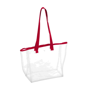 Plain Red Stadium Clear Bag