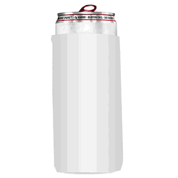 Plain White Insulated Slim Can Sleeve