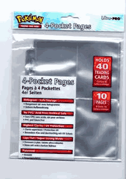 Pokemon 4 Pocket Pages 10 Ct
