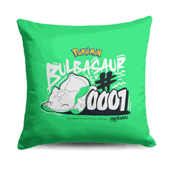 Pokemon Bulbasaur 0001 Throw Pillow 18x18 inches