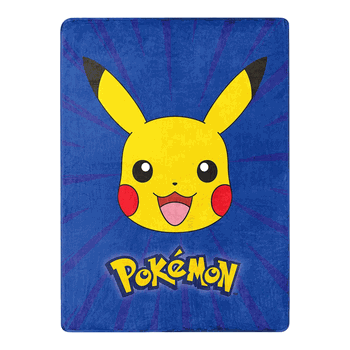 Pokemon Burst Pika Raschel Throw Blanket 46x60 Inches