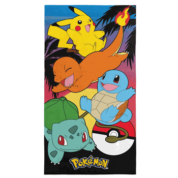 Pokemon Company Pokemon  Sunset Pokemon Microfiber Beach Towel 30x60 inches