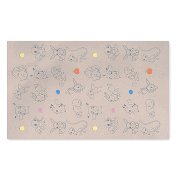 Pokemon Poke Pattern Washable Rug 36x62 Inches