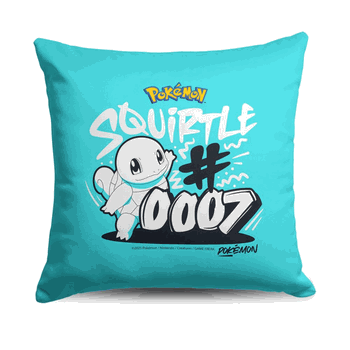 Pokemon Squirtle 0007 Throw Pillow 18x18 inches