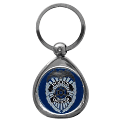 Police Chrome Key Chain