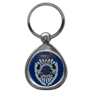 Police Chrome Key Chain