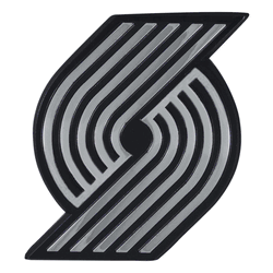 Portland Trail Blazers 3D Chrome Metal Emblem