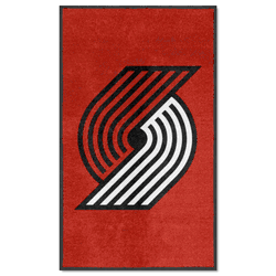 Portland Trail Blazers 3X5 High-Traffic Mat with Durable Rubber Backing - Portrait Orientation