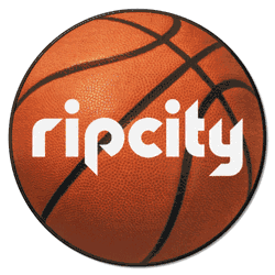 Portland Trail Blazers Basketball Rug - 27in. Diameter
