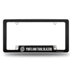 Portland Trail Blazers Black 12" x 6" Chrome All Over Automotive License Plate Frame for Car/Truck/SUV