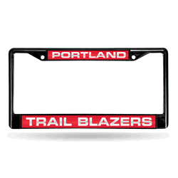 Portland Trail Blazers Black Laser Chrome Frame