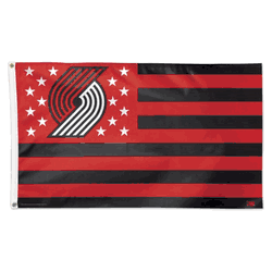 Portland Trail Blazers Flag 3x5 Deluxe Style Stars and Stripes Design