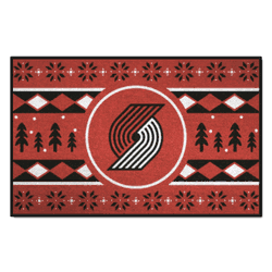 Portland Trail Blazers Holiday Sweater Starter Mat Accent Rug - 19in. x 30in.