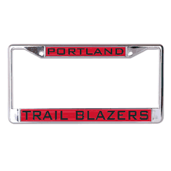 Portland Trail Blazers License Plate Frame - Inlaid
