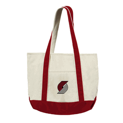 Portland Trail Blazers NBA Canvas Tote with Colored Strap
