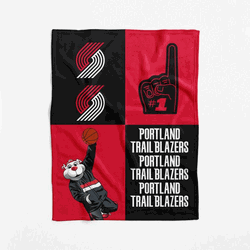 Portland Trail Blazers NBA Domino Swaddle Blanket 40x50 inches