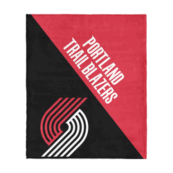 Portland Trail Blazers NBA Halftone Silk Touch Throw Blanket 46x60 inches
