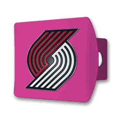 Portland Trail Blazers Pink Metal Hitch Cover with  3D Color Emblem