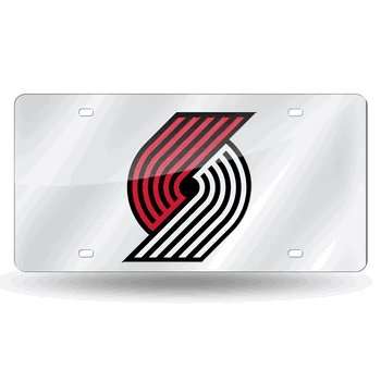 Portland Trail Blazers Silver Laser Tag