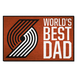 Portland Trail Blazers Starter Mat Accent Rug - 19in. x 30in. World's Best Dad Starter Mat