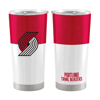 Portland Trailblazers 20oz Colorblock Stainless Steel Tumbler