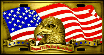 Proud To Be An American License Plate