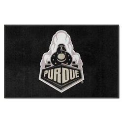 Purdue 4X6 High-Traffic Mat with Durable Rubber Backing - Landscape Orientation